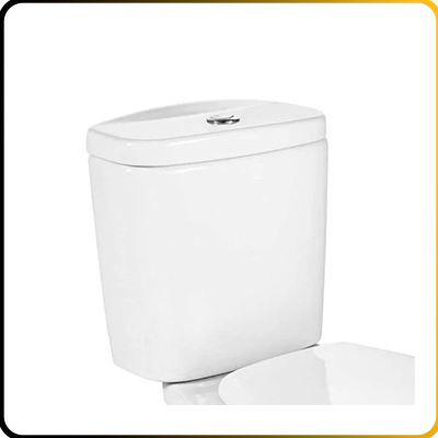hotel bathroom toilet cistern in white