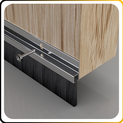 draughty excluder on a door
