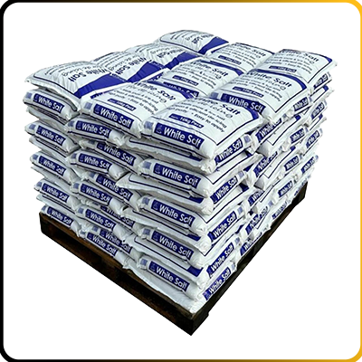 a pallet of gritting salt