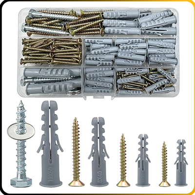 selection of screws and fixings